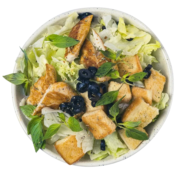 Caesar Salad Crispy Fillet Chicken grill 600x600